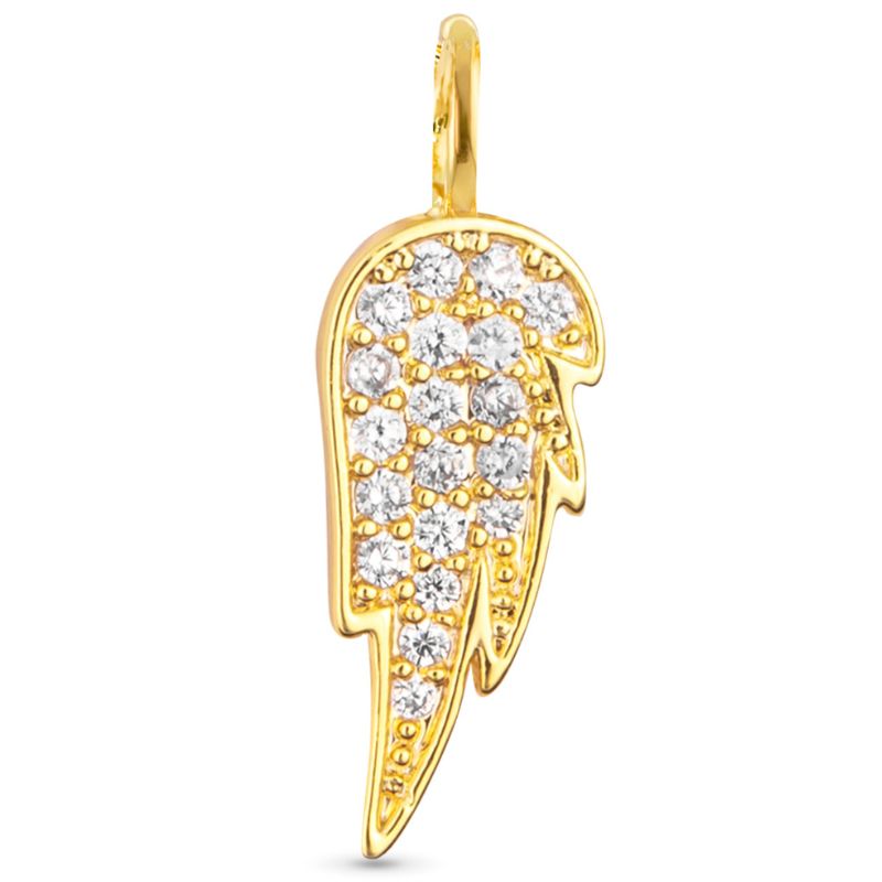 Angel Wing Charm Gold